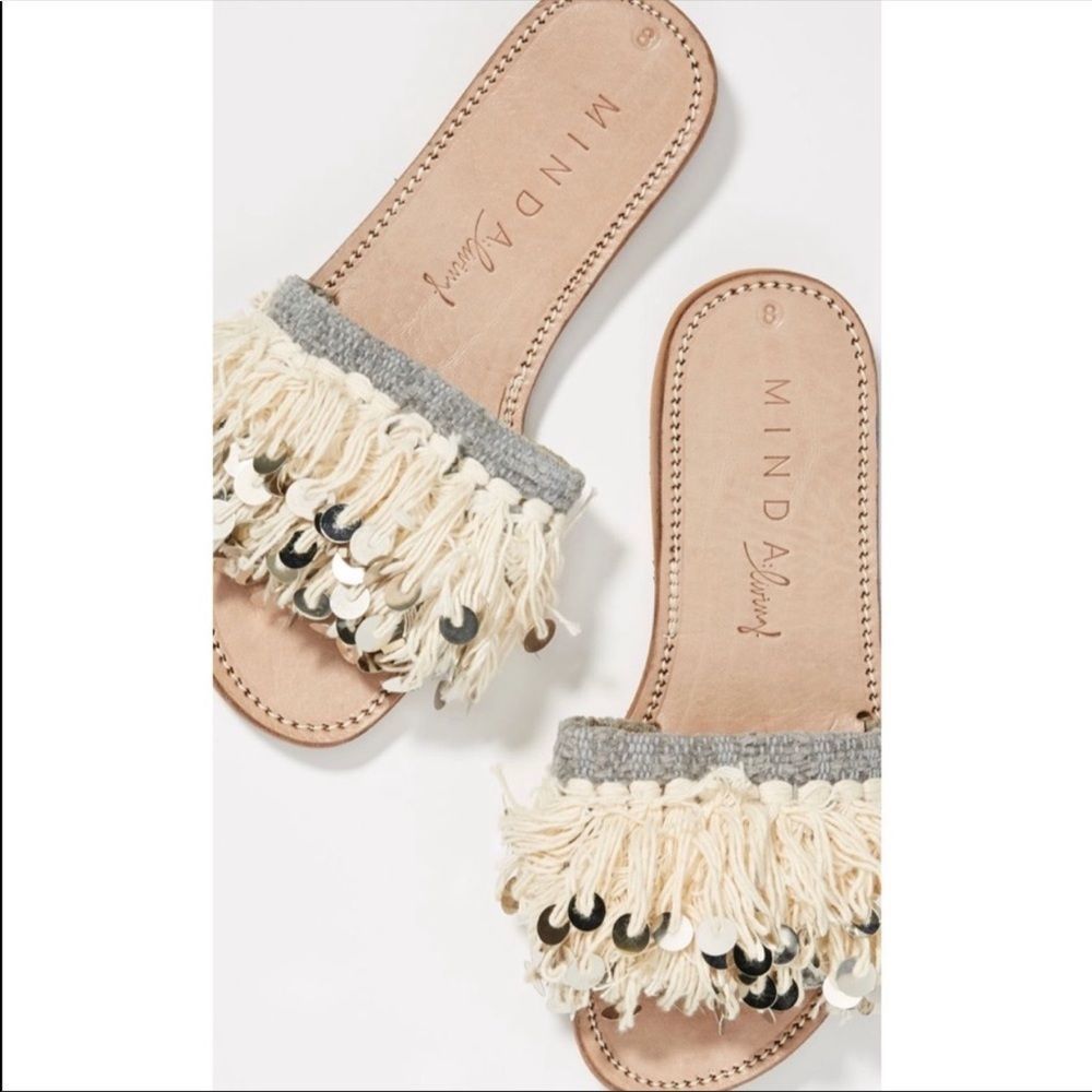 Anthropologie Fringe Sandals NIB 